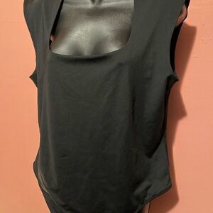Express Black Scoop-Neck Sleeveless Bodysuit